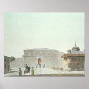 Poster Constantinopla: Praça de Santa Sofia mostrando a f