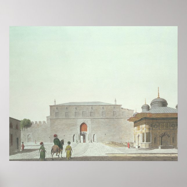 Poster Constantinopla: Praça de Santa Sofia mostrando a f (Frente)