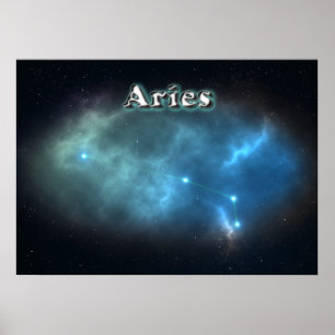 Poster constelação de Aries