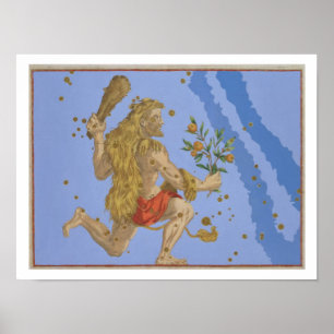 Pôster Constelação do Pelt do leão de Hercules, 'de Ur