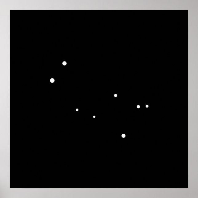 Pôster Constelação Gemini por Leslie Peppers (Frente)