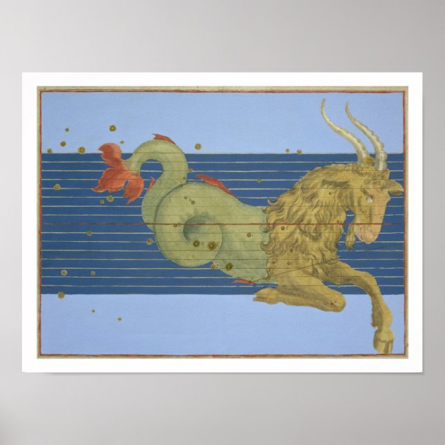Poster Constellation of Capricorn, from 'Uranometria' by (Frente)