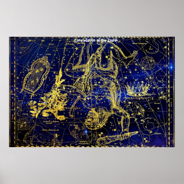 Poster Constellation of Hercules (Frente)
