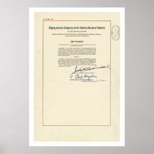 Pôster Constituição dos E.U. da alteração do ORIGINAL