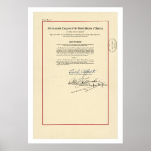 Poster Constituição dos E.U. da alteração do ORIGINAL