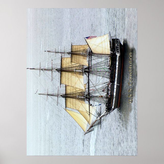 Poster Constituição dos EUA na Máscara de Cheio (Frente)