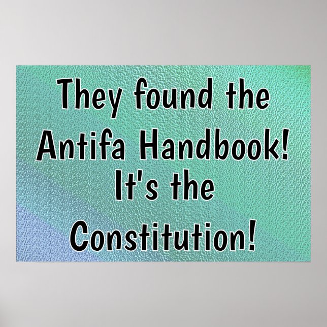 Poster Constitution The Antifa Handbook (Frente)