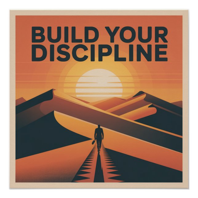 Pôster Construa Sua Disciplina (Frente)