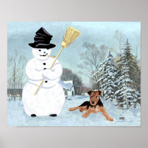 Poster Construa um boneco de neve