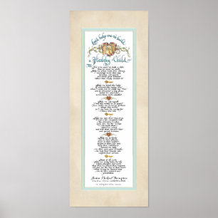 Poster construção 8 x 20 uma criança saudável, azul d