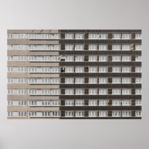 Poster Construção comercial marrom
