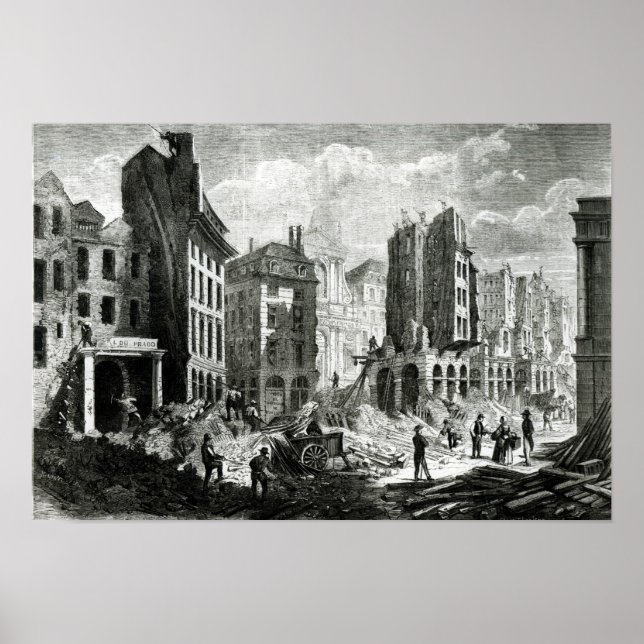 Pôster Construção da Boulevard de Sebastopol (Frente)