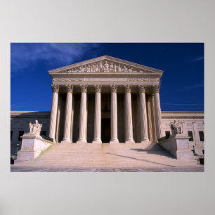 Poster Construção da corte suprema dos Estados Unidos