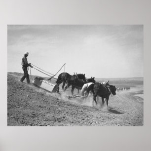 Pôster Construção da represa: 1936