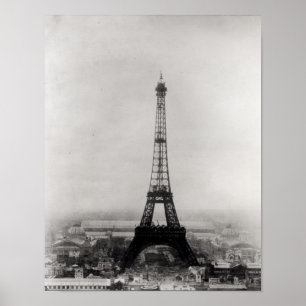 Poster Construção da Torre Eiffel