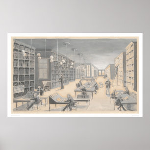 Pôster Construção de Bancroft, rua do mercado 721, SF