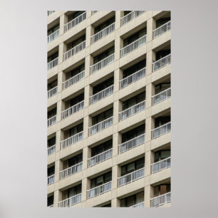 Poster Construção de betão branco durante o dia