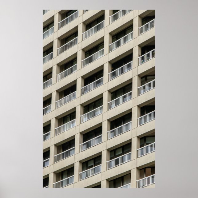 Poster Construção de betão branco durante o dia (Frente)