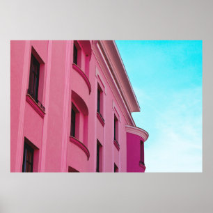 POSTER CONSTRUÇÃO DE CONCRETO DE PINK