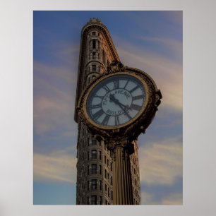 Poster Construção de Flatiron na Nova Iorque
