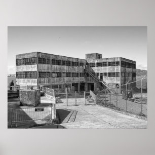 PÔSTER CONSTRUÇÃO DE INDÚSTRIAS DE MODELO ALCATRAZ