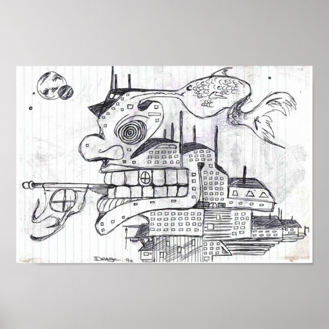 Poster Construção de peixes de guerra (Frente)