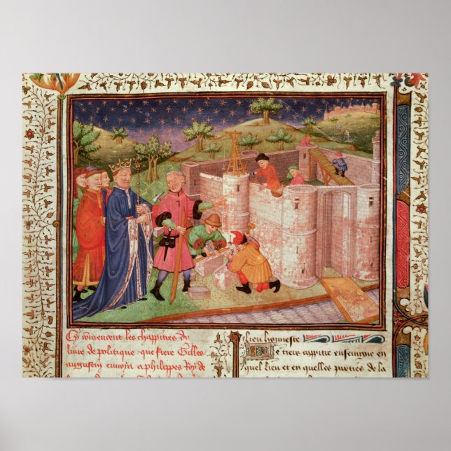 Pôster Construção de um Castelo (Frente)