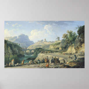 Pôster Construção de uma estrada, 1774