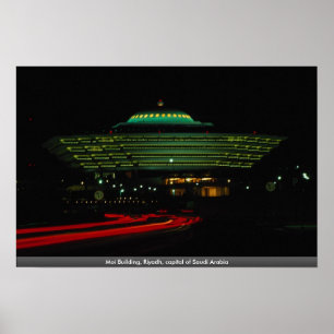 Pôster Construção do Moi, Riyadh, capital de Arábia