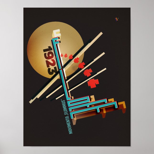 Pôster Construção do Movimento FLommus 1923 (Frente)