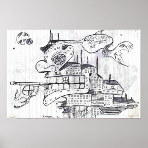 Poster Construção dos peixes da guerra