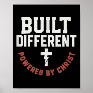 Poster Construído Diferente Fortalecido Por Cristo Cristã