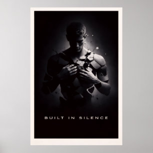 Poster Construído em Silêncio - Poder Silencioso Motivaci