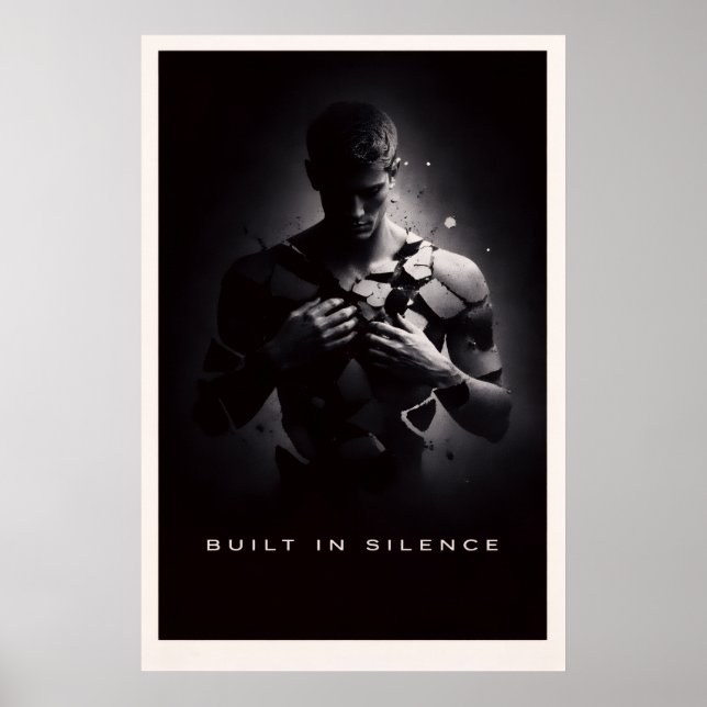 Poster Construído em Silêncio - Poder Silencioso Motivaci (Frente)