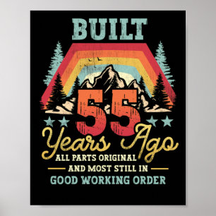 Poster Construído há 55 anos, todas as peças originais do