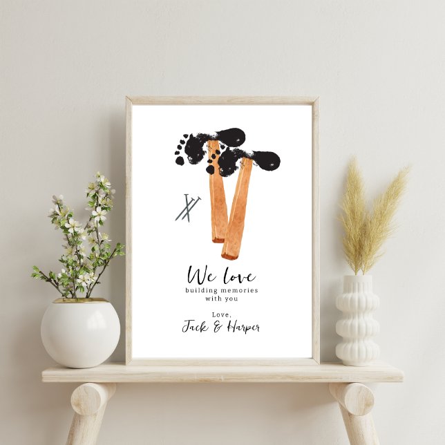 Poster Construindo memórias com martelo de ocupação do Pa (Criador carregado)