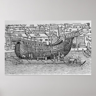 Pôster Construindo um navio