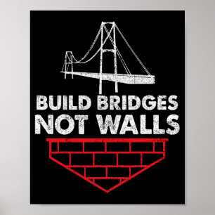 Poster Construir pontes sem parede anti-calço