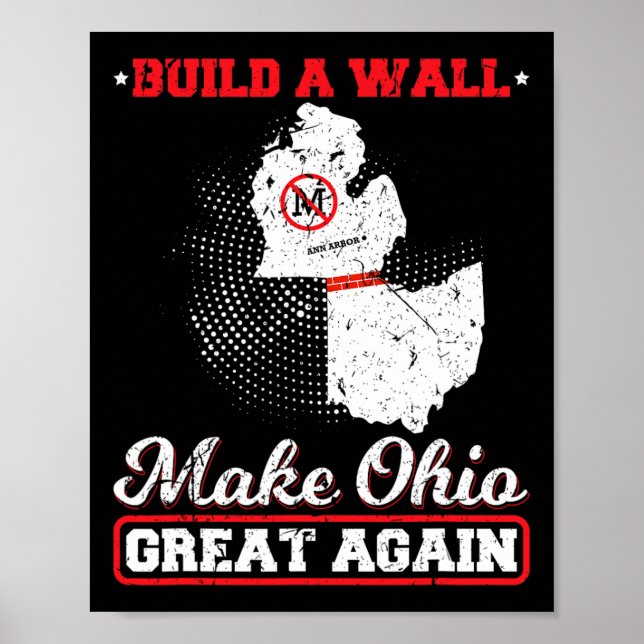 Poster Construir uma parede torna o excelente de ohio nov (Frente)