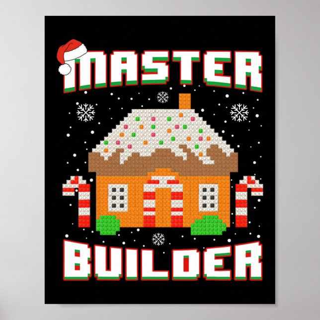 Poster Construtor Mestre Gingerbird Casa de Natal B (Frente)