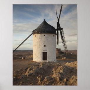 Pôster Consuegra, antiga moinhos de vento La Mancha