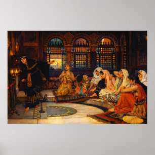 Poster Consultando o Oráculo por John William Waterhouse