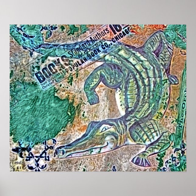 Pôster Consulte Ya Posterior Gator, Depois De Fazer Croc  (Frente)