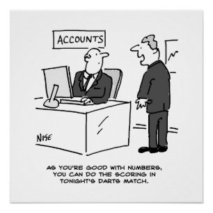 Pôster Contabilista do Office Solicitado para Pontuação