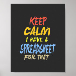 Poster Contabilista Tem Uma Folha De Cálculo Para Isso