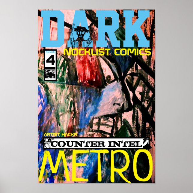 POSTER CONTADOR DE METRO ESCURO INTEL (Frente)