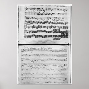 Pôster Contagem da música para a série de Telemann para