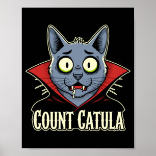 Poster Contagem de homens catula divertido gato assustado