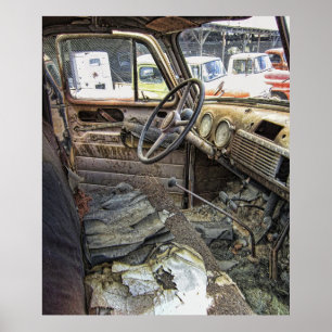 Pôster CONTAGEM DO TEMPO em CHEVY TRUCK c. 1946