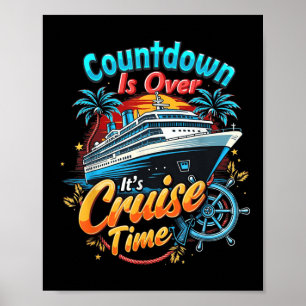 Poster Contagem Regressiva Divertida de Cruzeiro Terminou